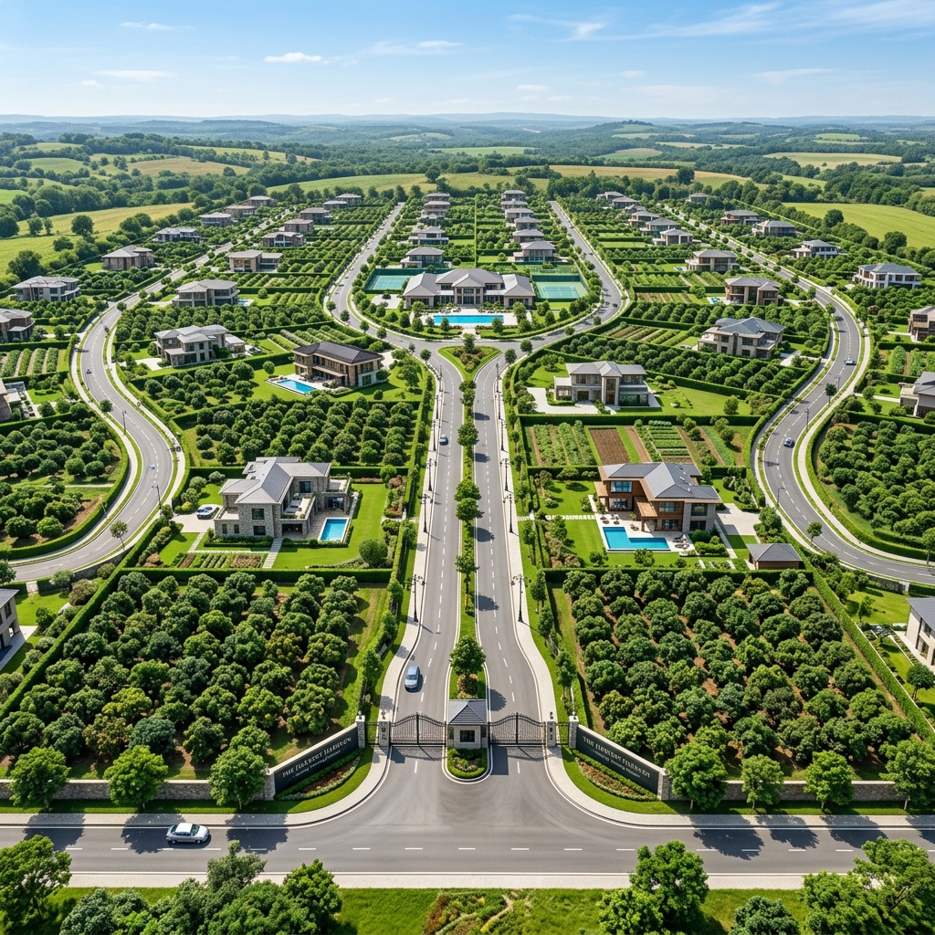 Bollywood Aero City Farms Aerial View